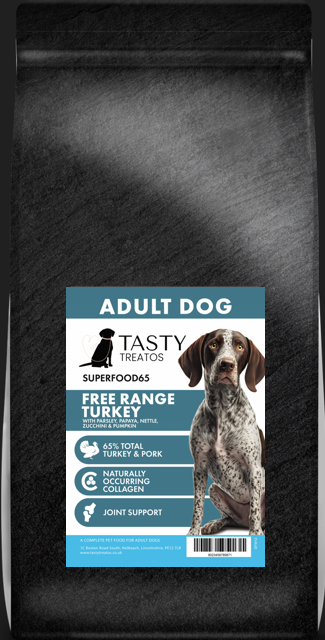 Tasty Treatos Superfood Adult Free Range Turkey with Parsley, Papaya, Nettle, Zucchini & Pumpkin